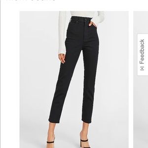 Express mom jean super high rise jean